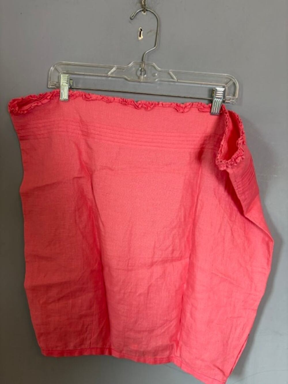 Gap Womens Coral Pink 100% Linen Skirt Size 10 Made in India